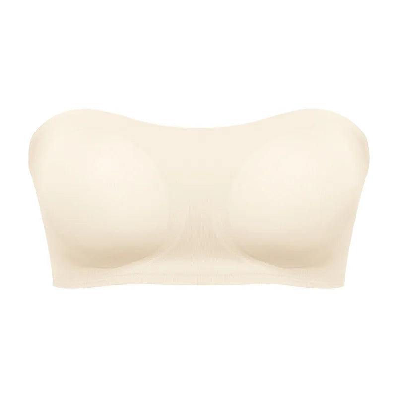 Women’s Strapless Bra – Push Up Support – Seamless Fit – Soft Breathable Blend – Anti-Slip