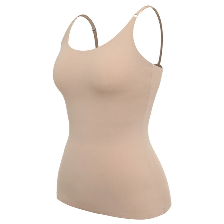 Women’s Camisole Tank Top – Seamless Fit – Adjustable Straps – Tummy Control Shaping