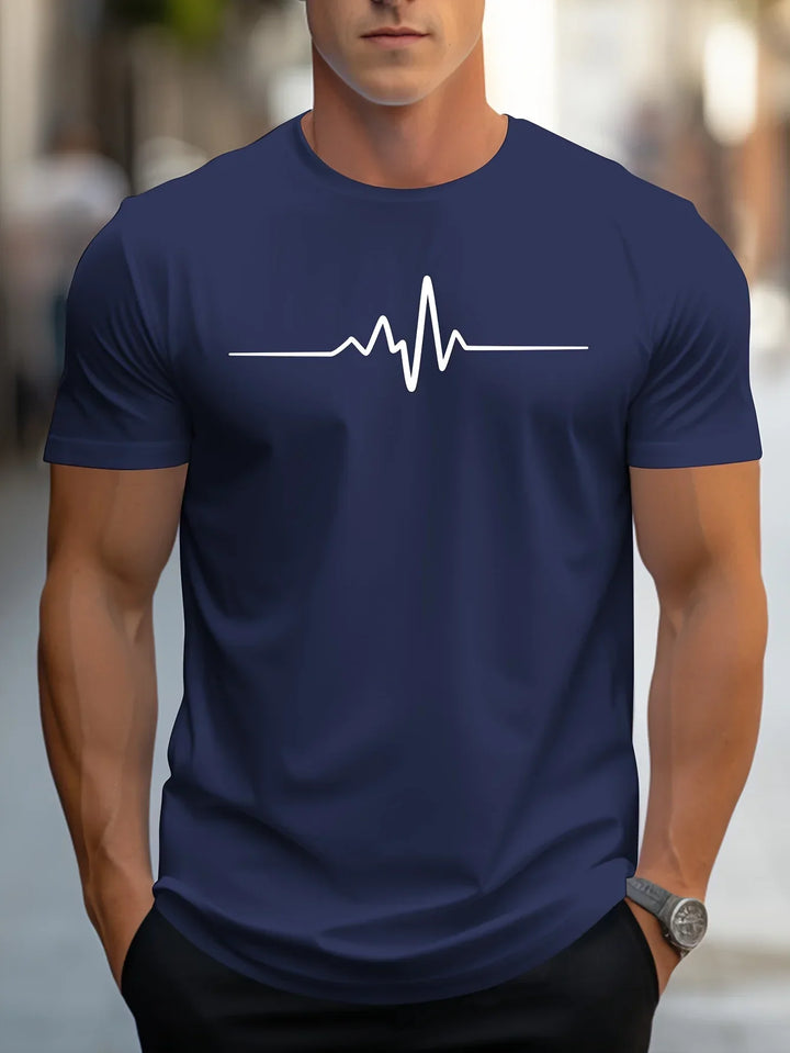 Men’s T-Shirt – Slim Fit – Soft Knit – Crew Neck – Short Sleeve – Graphic Print