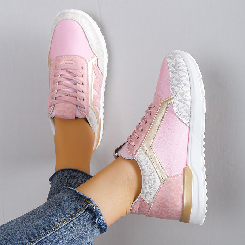 Women’s Low-Top Sneakers – Cushioned Fit – Casual Athletic Style