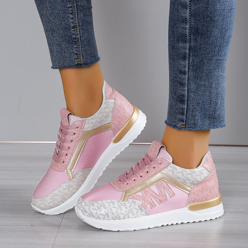 Women’s Low-Top Sneakers – Cushioned Fit – Casual Athletic Style