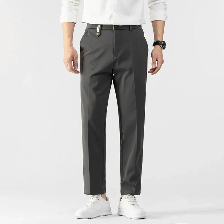 Men’s Slim Fit Trousers – Tailored Cut – Lightweight Fabric – Business Casual Style