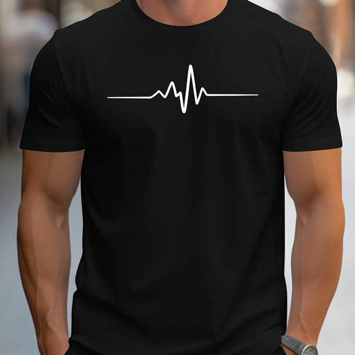 Men’s T-Shirt – Slim Fit – Soft Knit – Crew Neck – Short Sleeve – Graphic Print