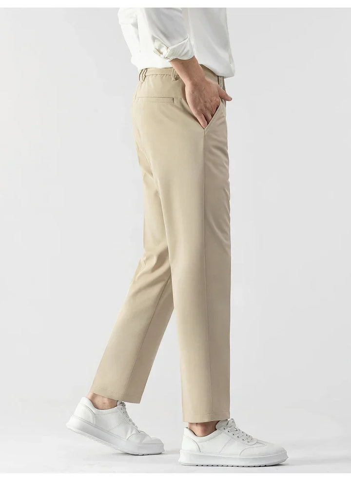 Men’s Slim Fit Trousers – Tailored Cut – Lightweight Fabric – Business Casual Style