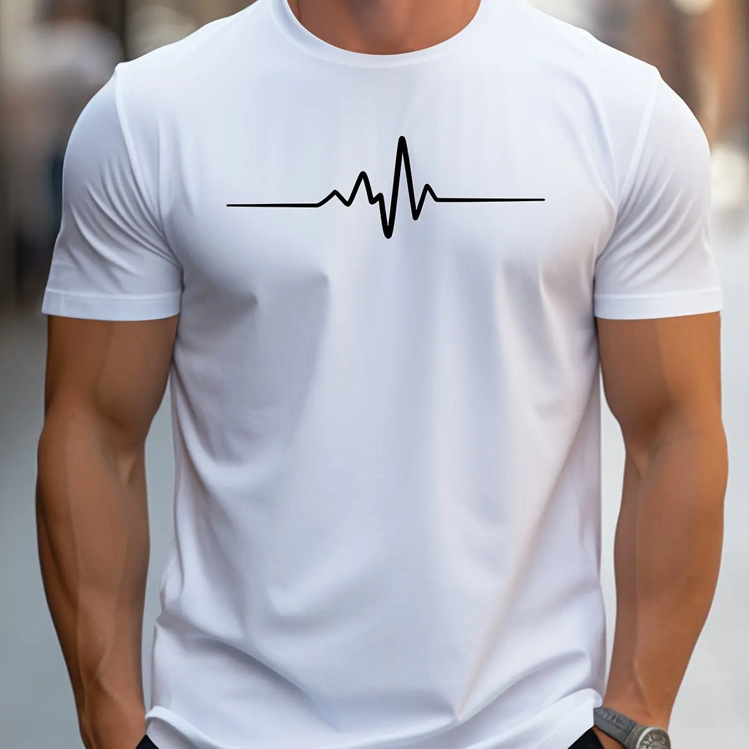 Men’s T-Shirt – Slim Fit – Soft Knit – Crew Neck – Short Sleeve – Graphic Print