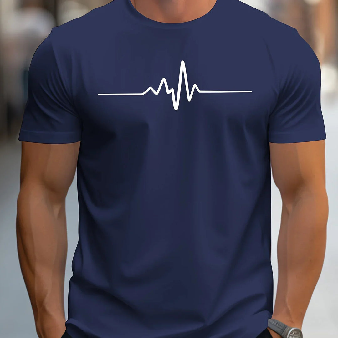 Men’s T-Shirt – Slim Fit – Soft Knit – Crew Neck – Short Sleeve – Graphic Print