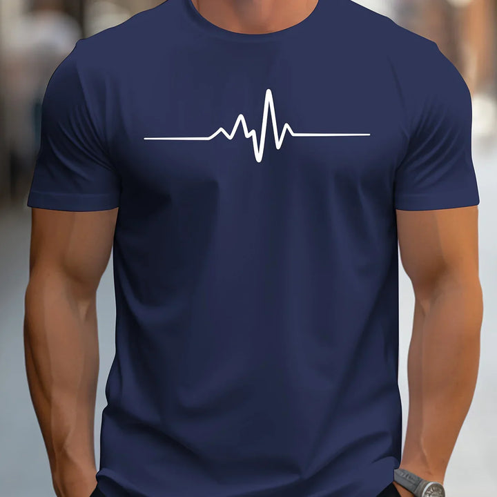 Men’s T-Shirt – Slim Fit – Soft Knit – Crew Neck – Short Sleeve – Graphic Print