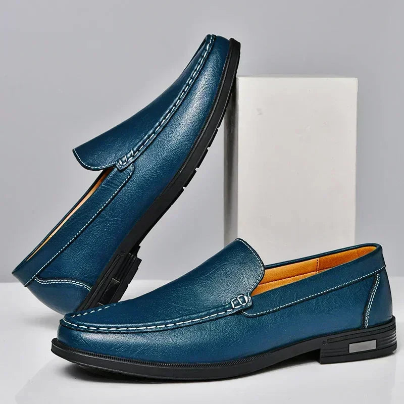 Men’s Moccasins – Slip-On Design – Classic Stitch Detailing