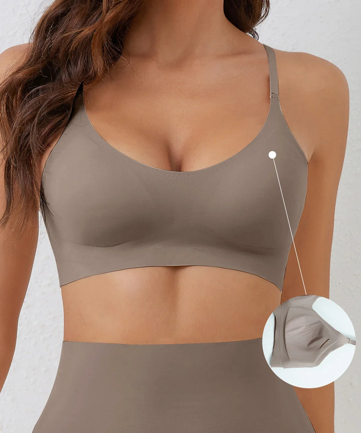 Women’s Seamless Bra – Wireless Support – Adjustable Straps – Soft Breathable Blend