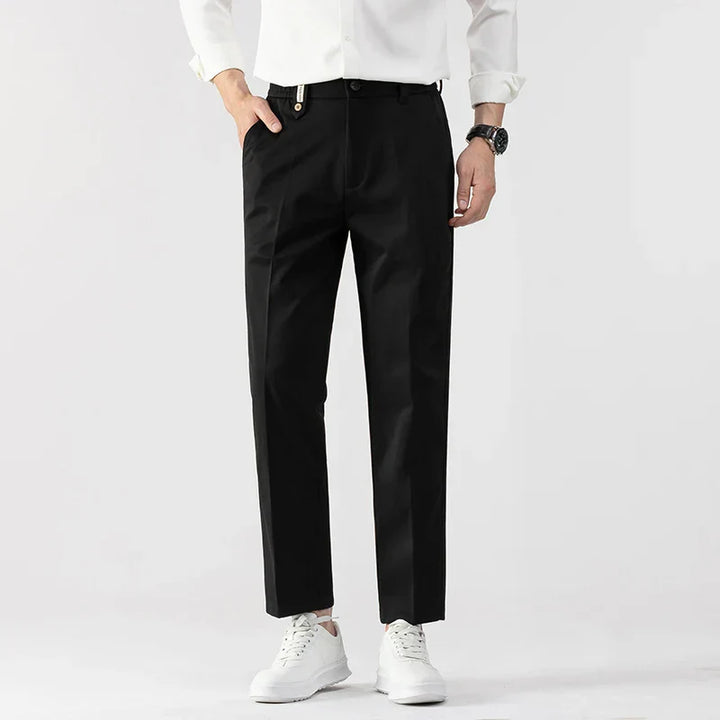 Men’s Slim Fit Trousers – Tailored Cut – Lightweight Fabric – Business Casual Style