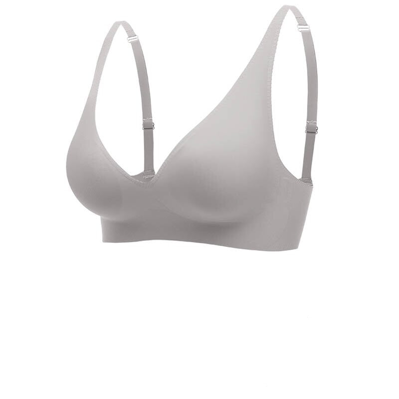 Women’s Seamless Bra – V-Neck – Wide Straps – Soft Breathable Blend – Pull-On Fit