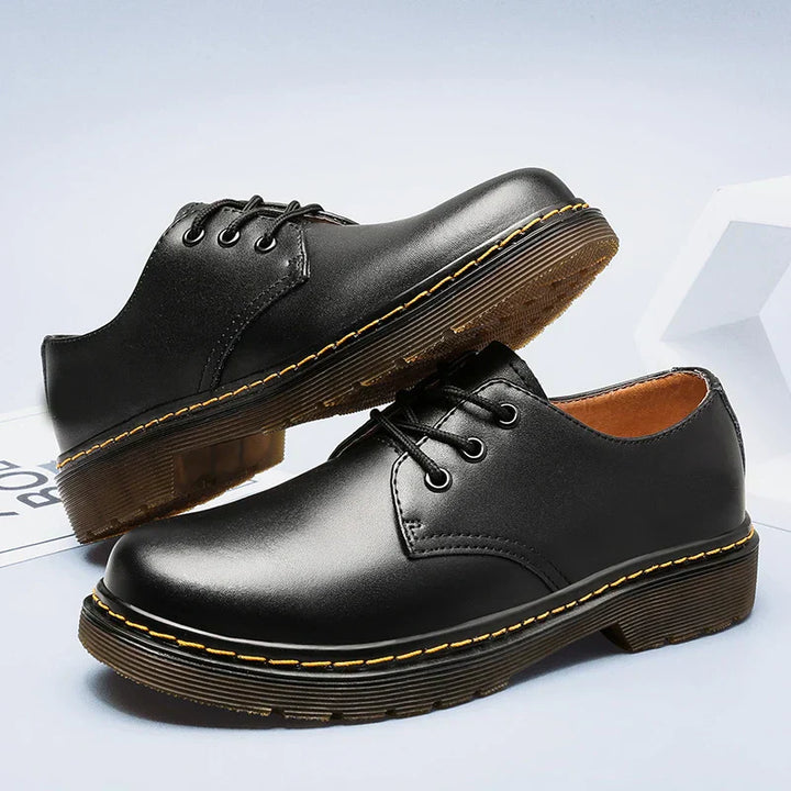 Men’s Oxford Shoes – Smooth Leather – Classic Fit – Formal Lace-Up – Low-Cut Design