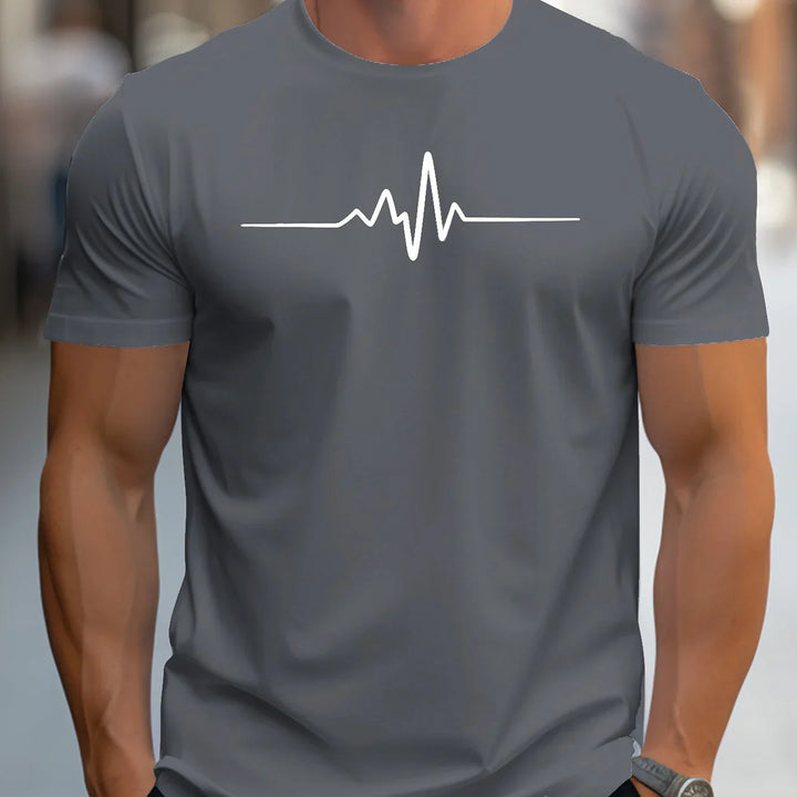 Men’s T-Shirt – Slim Fit – Soft Knit – Crew Neck – Short Sleeve – Graphic Print