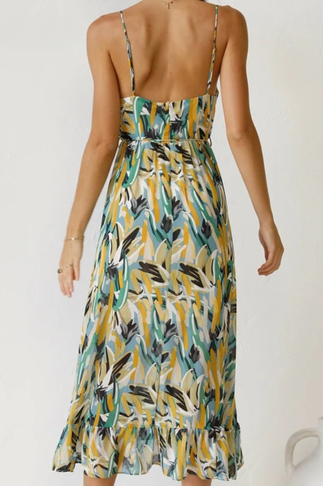 Women's Sleeveless Sundress - A-Line Flowy Fit - Sweetheart Neckline - Lightweight Breathable