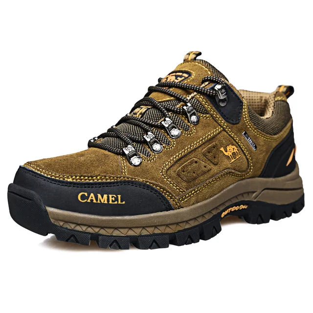 Men’s Hiking Shoes – Suede Upper – Reinforced Toe – Rubber Grip Sole – Outdoor Trekking