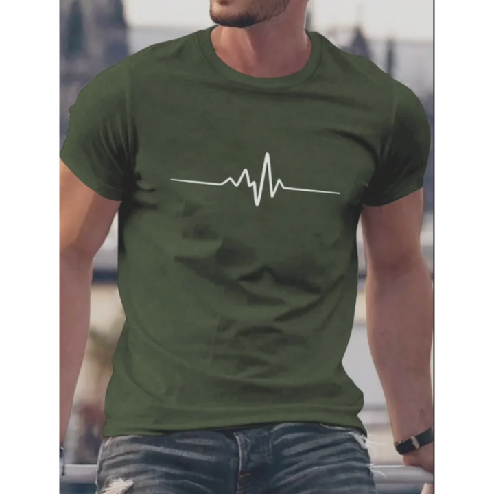 Men’s T-Shirt – Slim Fit – Soft Knit – Crew Neck – Short Sleeve – Graphic Print
