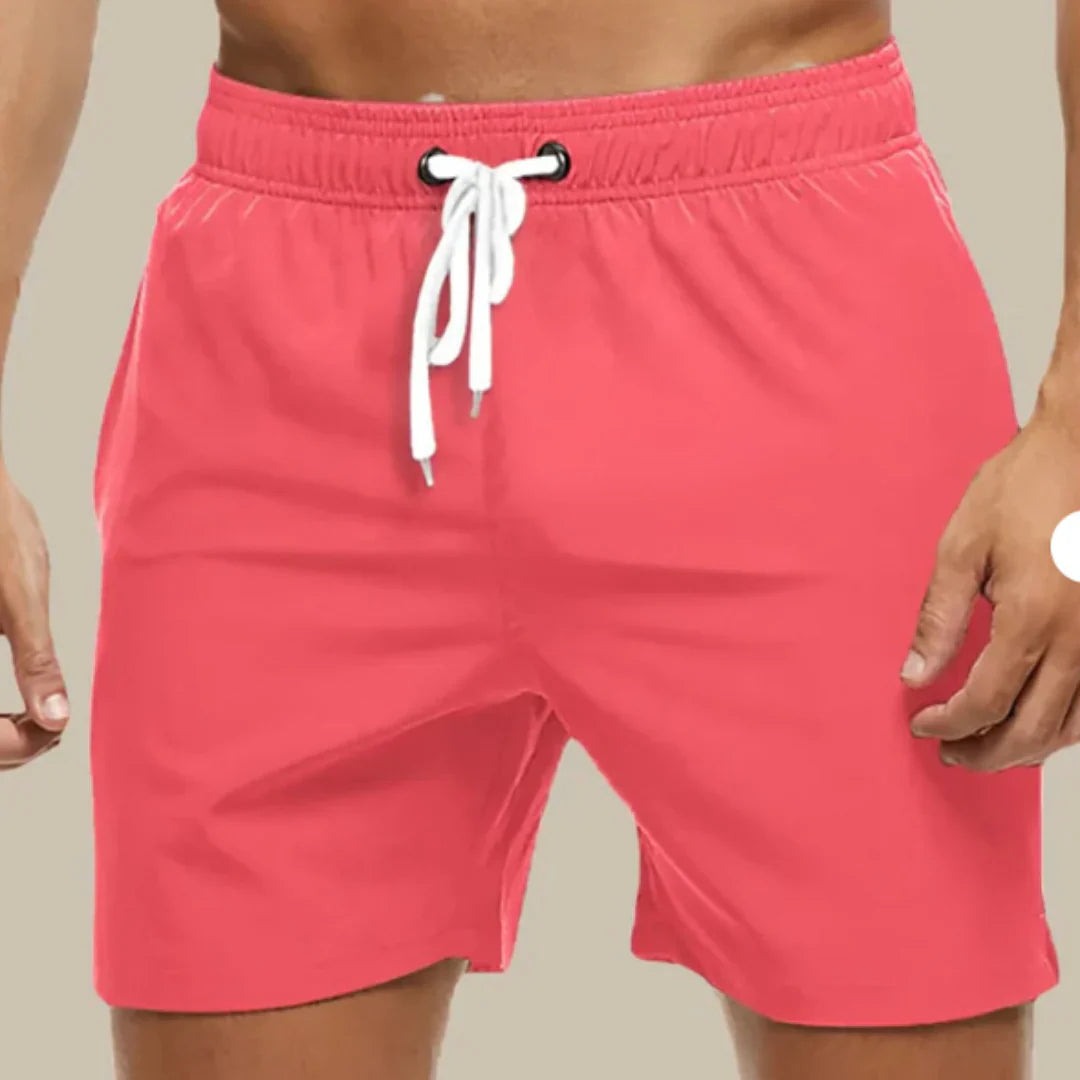 Men’s Swim Shorts – Regular Fit – Mid-Thigh Length – Quick Dry Breathable Blend