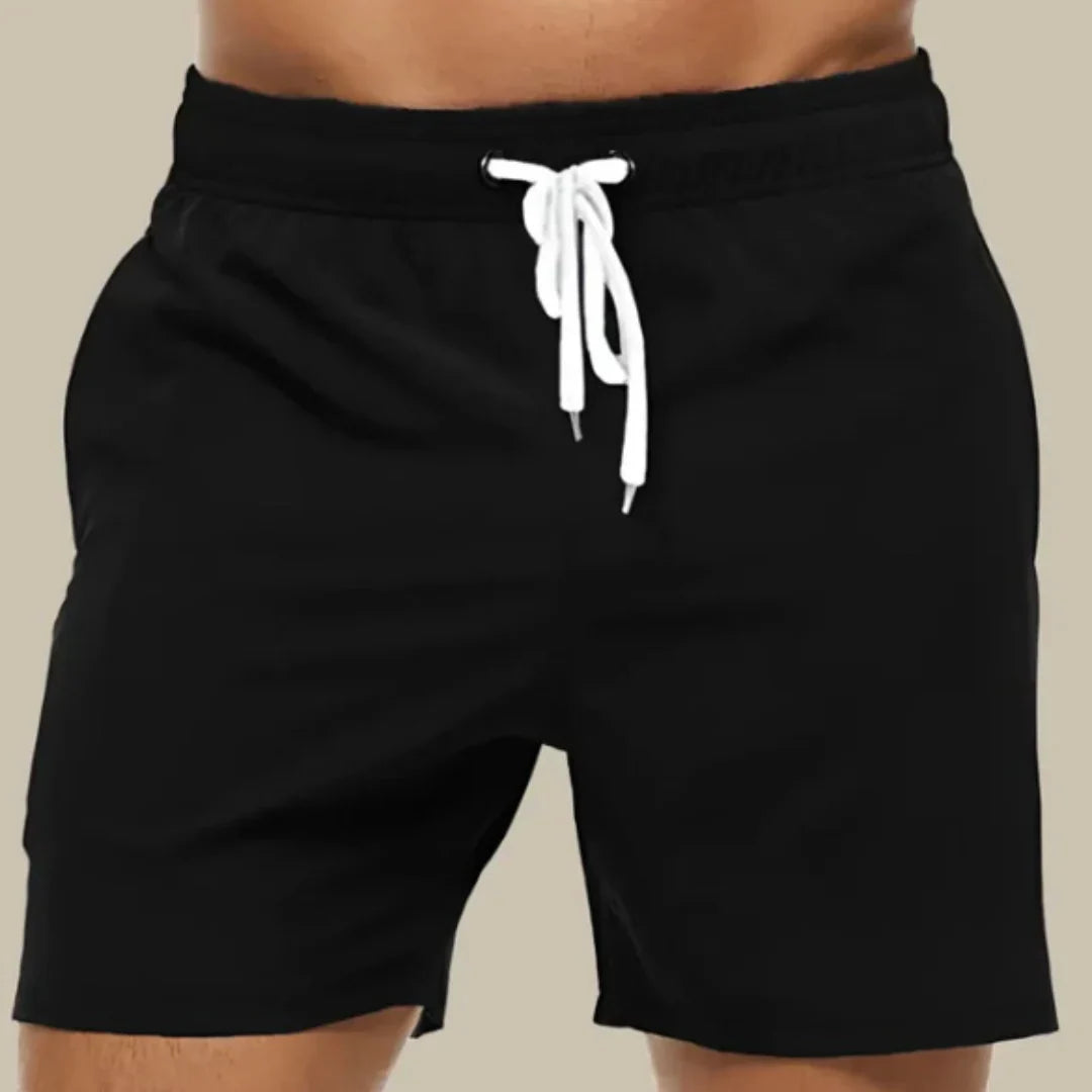 Men’s Swim Shorts – Regular Fit – Mid-Thigh Length – Quick Dry Breathable Blend
