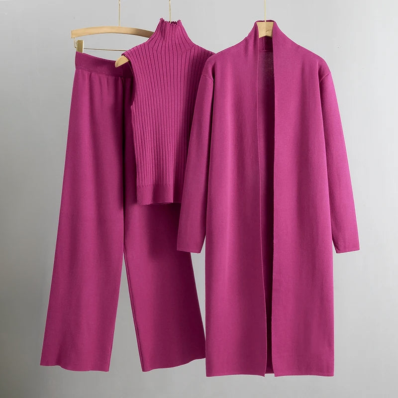 Women’s Long Cardigan – Soft Knit – Relaxed Fit – Open Front – Minimalist Layering Piece