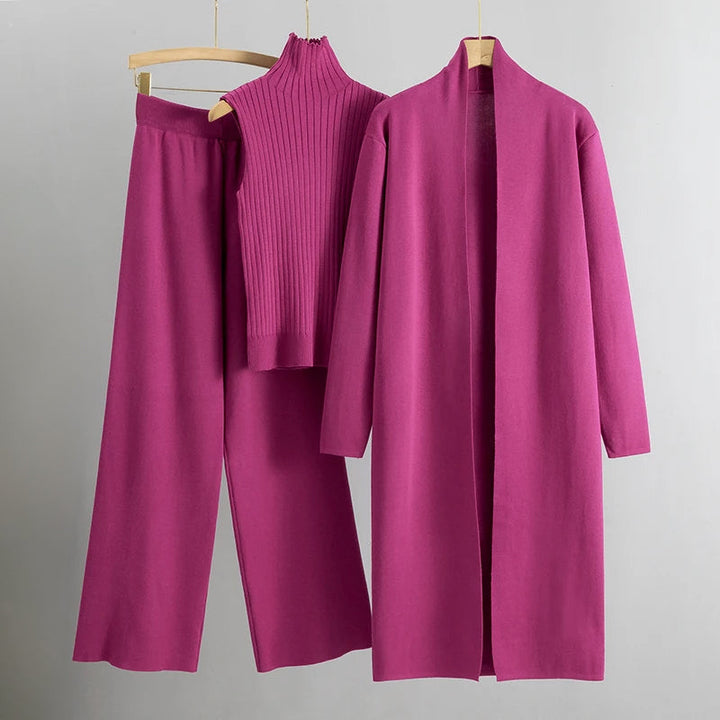Women’s Long Cardigan – Soft Knit – Relaxed Fit – Open Front – Minimalist Layering Piece