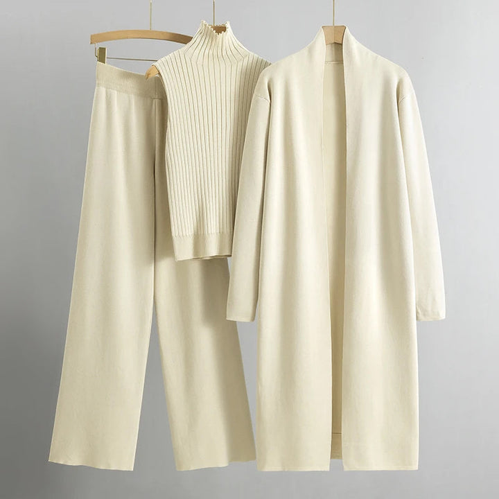 Women’s Long Cardigan – Soft Knit – Relaxed Fit – Open Front – Minimalist Layering Piece
