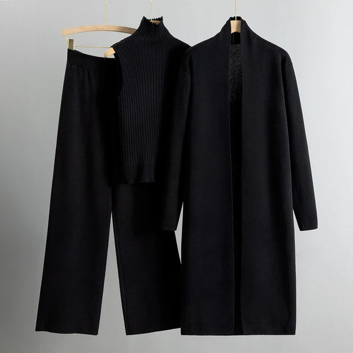 Women’s Long Cardigan – Soft Knit – Relaxed Fit – Open Front – Minimalist Layering Piece