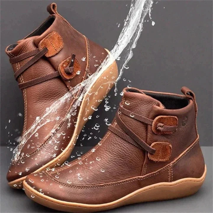 Women’s Mid-Top Boots – Supportive Fit – Adjustable Strap – Water-Resistant – Casual Comfort