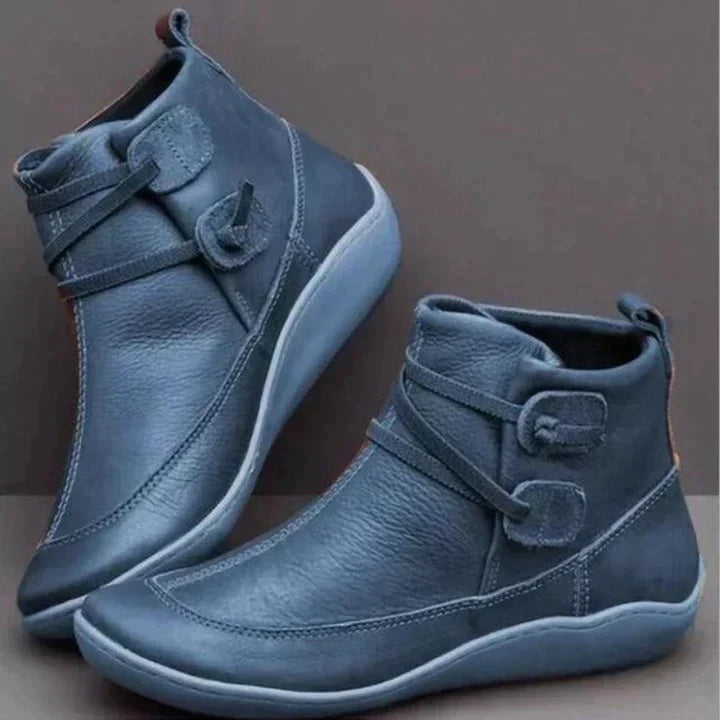 Women’s Mid-Top Boots – Supportive Fit – Adjustable Strap – Water-Resistant – Casual Comfort