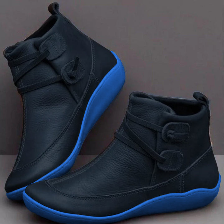 Women’s Mid-Top Boots – Supportive Fit – Adjustable Strap – Water-Resistant – Casual Comfort
