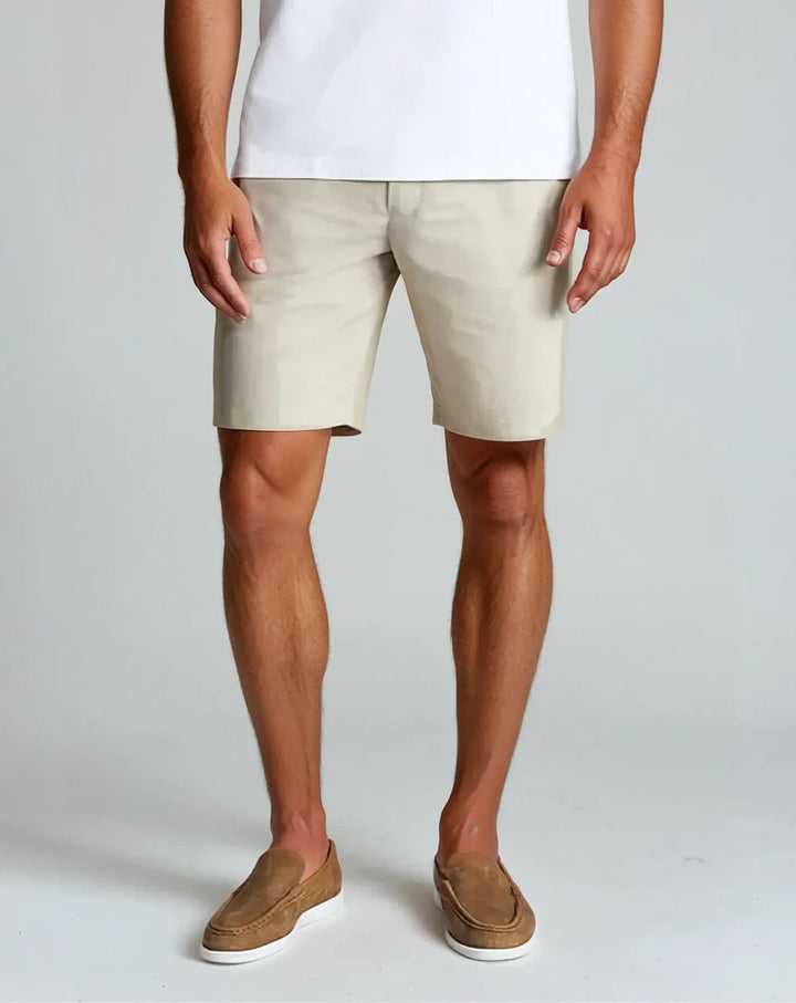 Men’s Tailored Shorts – Slim Fit – Natural Fibers – Lightweight Breathable Fabric