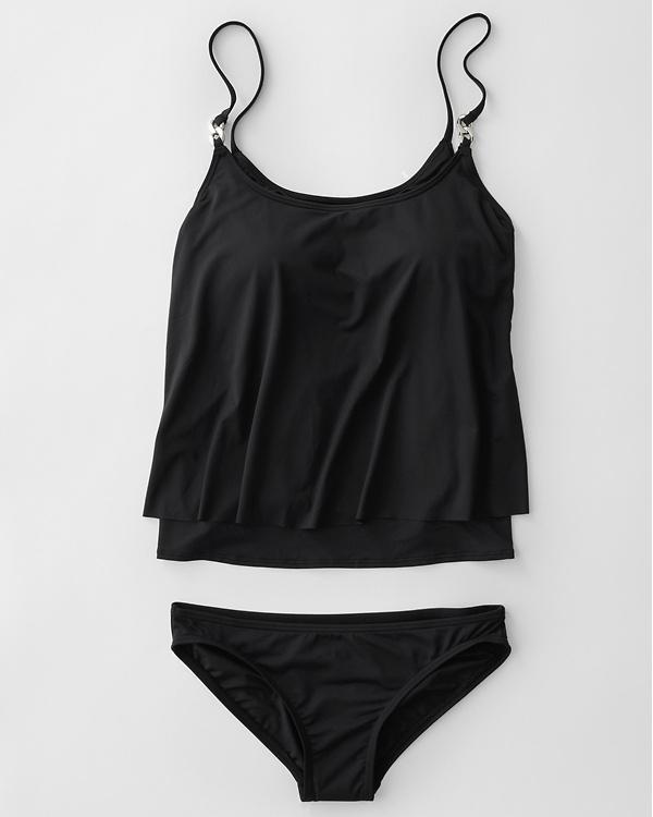Women’s Tankini Set – Relaxed Fit – Flowing Silhouette – Adjustable Straps – Breathable Blend