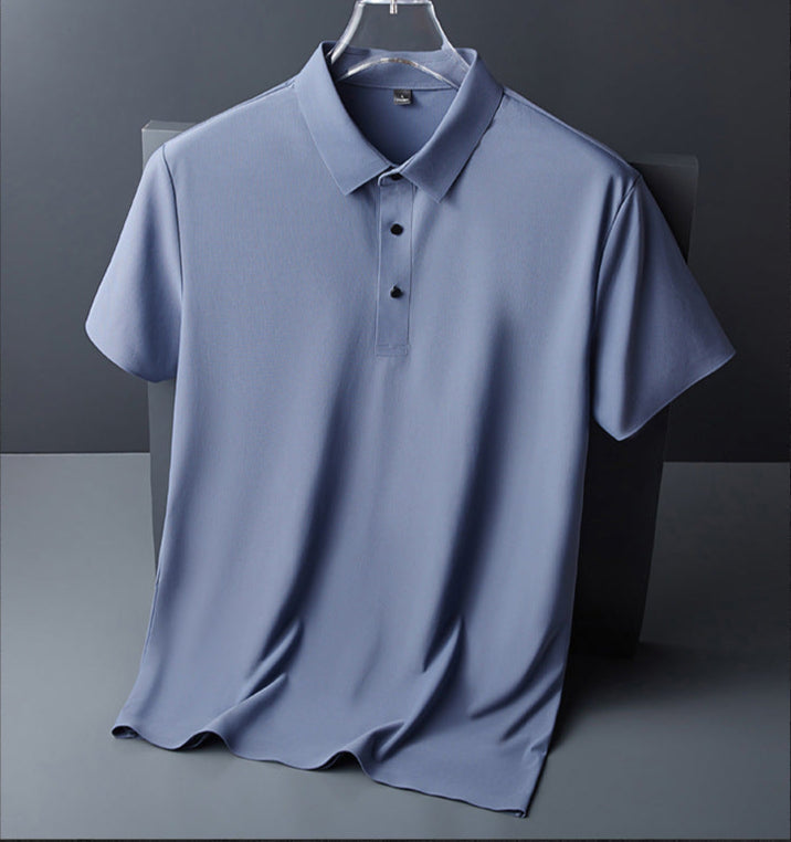 Men’s Polo Shirt – Breathable Blend – Classic Fit – Soft Touch – Button Placket