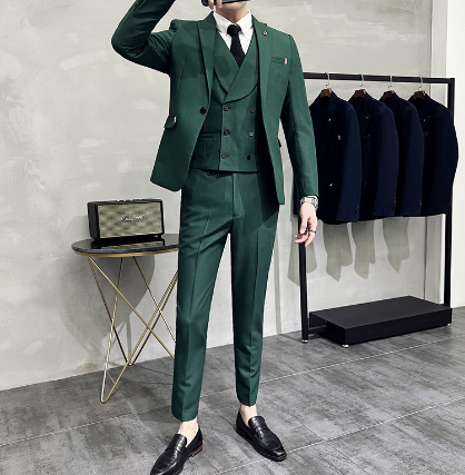 Men’s Three-Piece Suit – Tailored Fit – Formal Business Wear