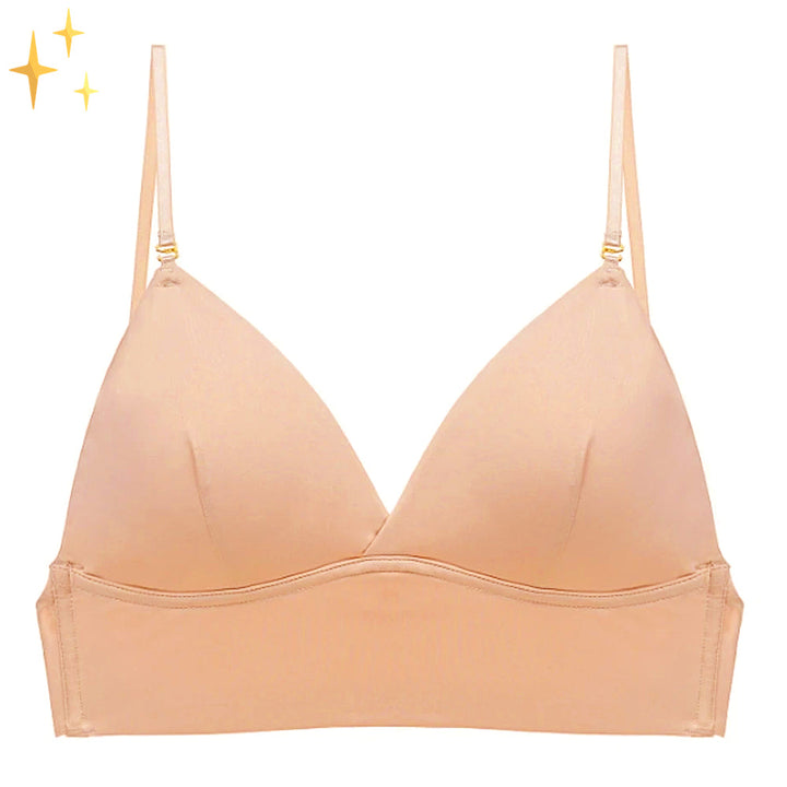 Women’s Low-Back Bra – Seamless Cups – Adjustable Straps – Breathable Blend Fit