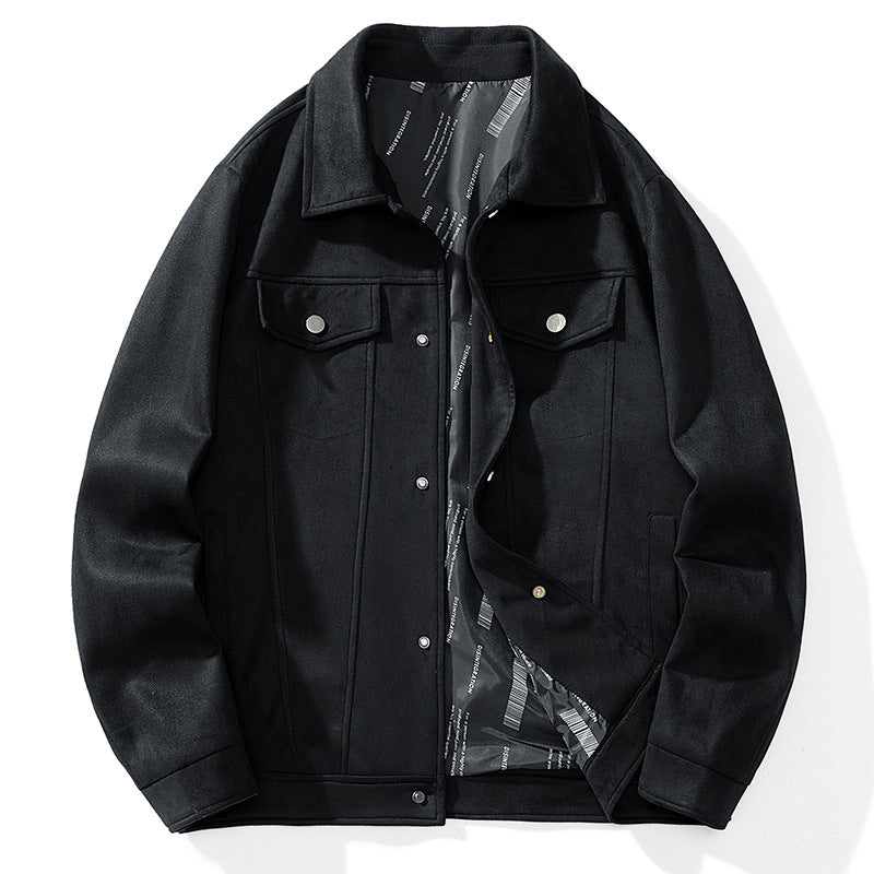 Men's Multi-Pocket Jacket - Casual Streetwear - Classic Button-Up Design