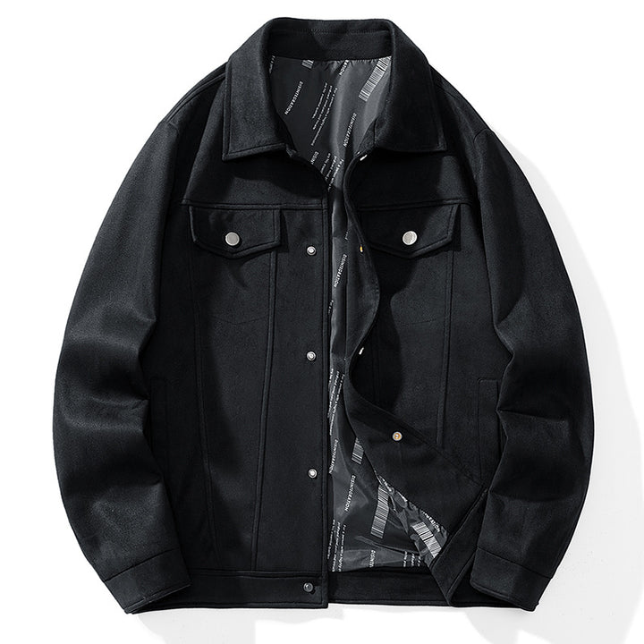 Men's Multi-Pocket Jacket - Casual Streetwear - Classic Button-Up Design