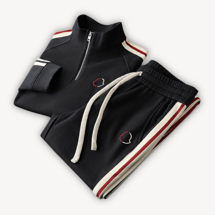Men’s Tracksuit Set – Zip-Up Jacket – Elastic Waist – Athleisure Fit