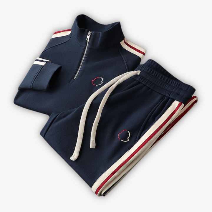 Men’s Tracksuit Set – Zip-Up Jacket – Elastic Waist – Athleisure Fit
