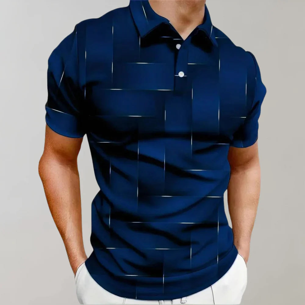 Men’s Polo Shirt - Slim Fit - Soft Knit - Short Sleeve - Classic Collar Casual Style