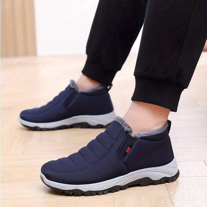 Men’s Slip-On Shoes – Breathable Blend – Quilted Upper – Cushioned Low-Top Fit