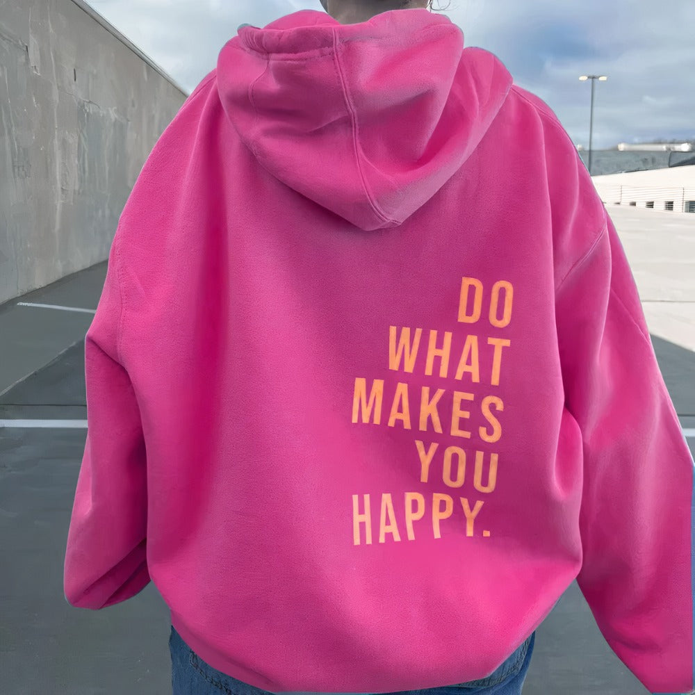 Women’s Hoodie – Relaxed Fit – Long Sleeve – Casual Graphic Back