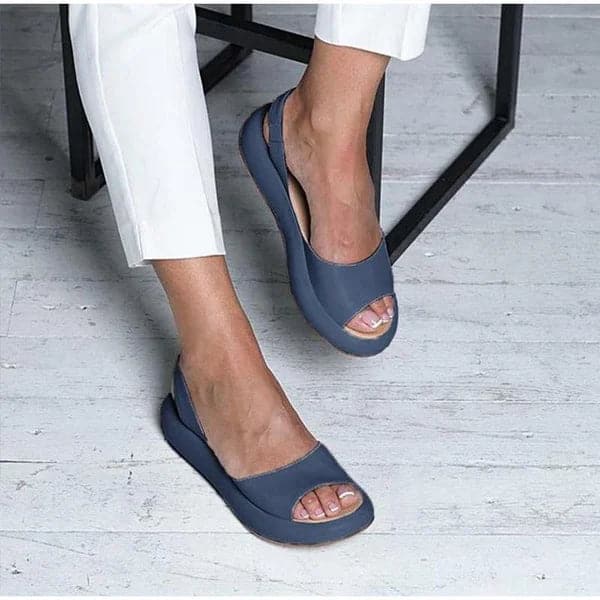 Women’s Sandals – Open Toe – Flat Sole – Slip-On Minimalist Design – Everyday Comfort