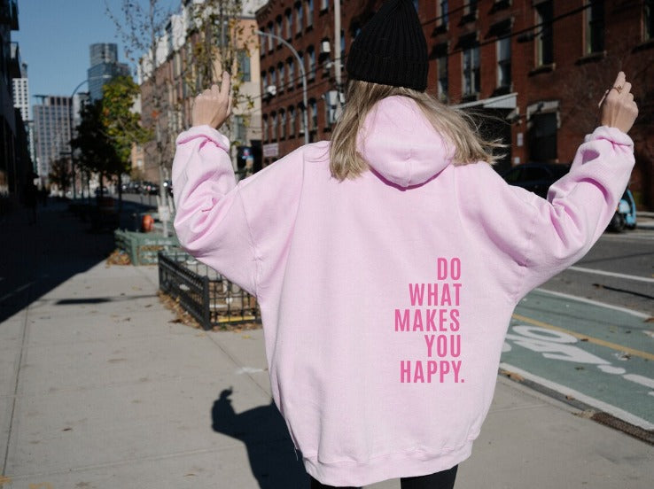 Women’s Hoodie – Relaxed Fit – Long Sleeve – Casual Graphic Back