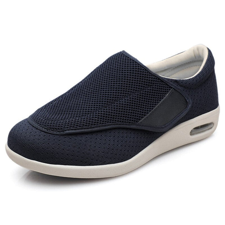 Men’s Comfort Shoes – Wide Fit – Soft Knit Upper – Cushioned Sole – Adjustable Strap