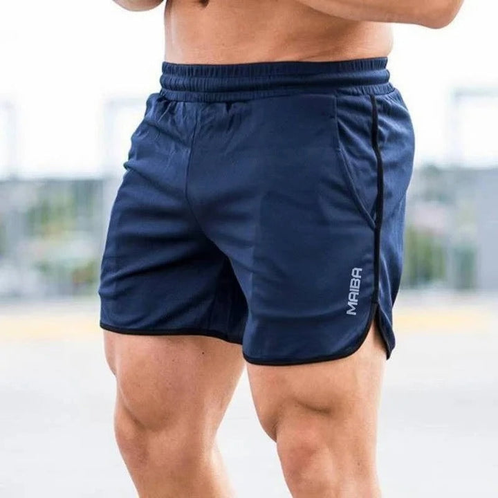 Men’s Swim Trunks – Slim Fit – Stretch Fabric – Mid-Thigh Length – Elastic Waistband