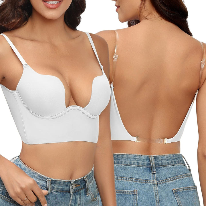 Women’s Backless Bra – Underwire Support – Invisible Straps – Seamless Breathable Fit