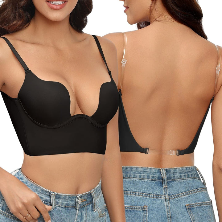 Women’s Backless Bra – Underwire Support – Invisible Straps – Seamless Breathable Fit