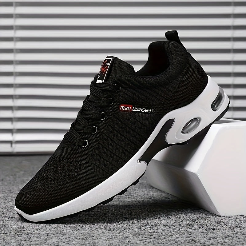 Unisex Athletic Sneakers – Knit Mesh Upper – Cushioned Sole – Non Slip – Lace-Up Fit