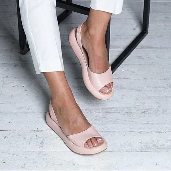 Women’s Sandals – Open Toe – Flat Sole – Slip-On Minimalist Design – Everyday Comfort