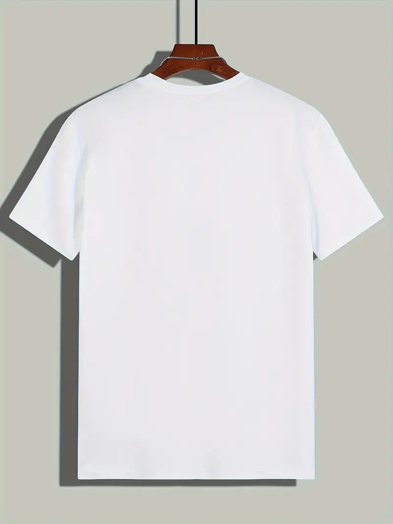 Men’s Color-Block T-Shirt - Athletic Fit - Short Sleeve - Breathable Cotton Blend